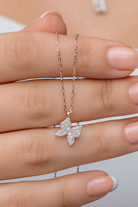 Heliophilia Silver Collar de Plata de Ley 925 con Circón